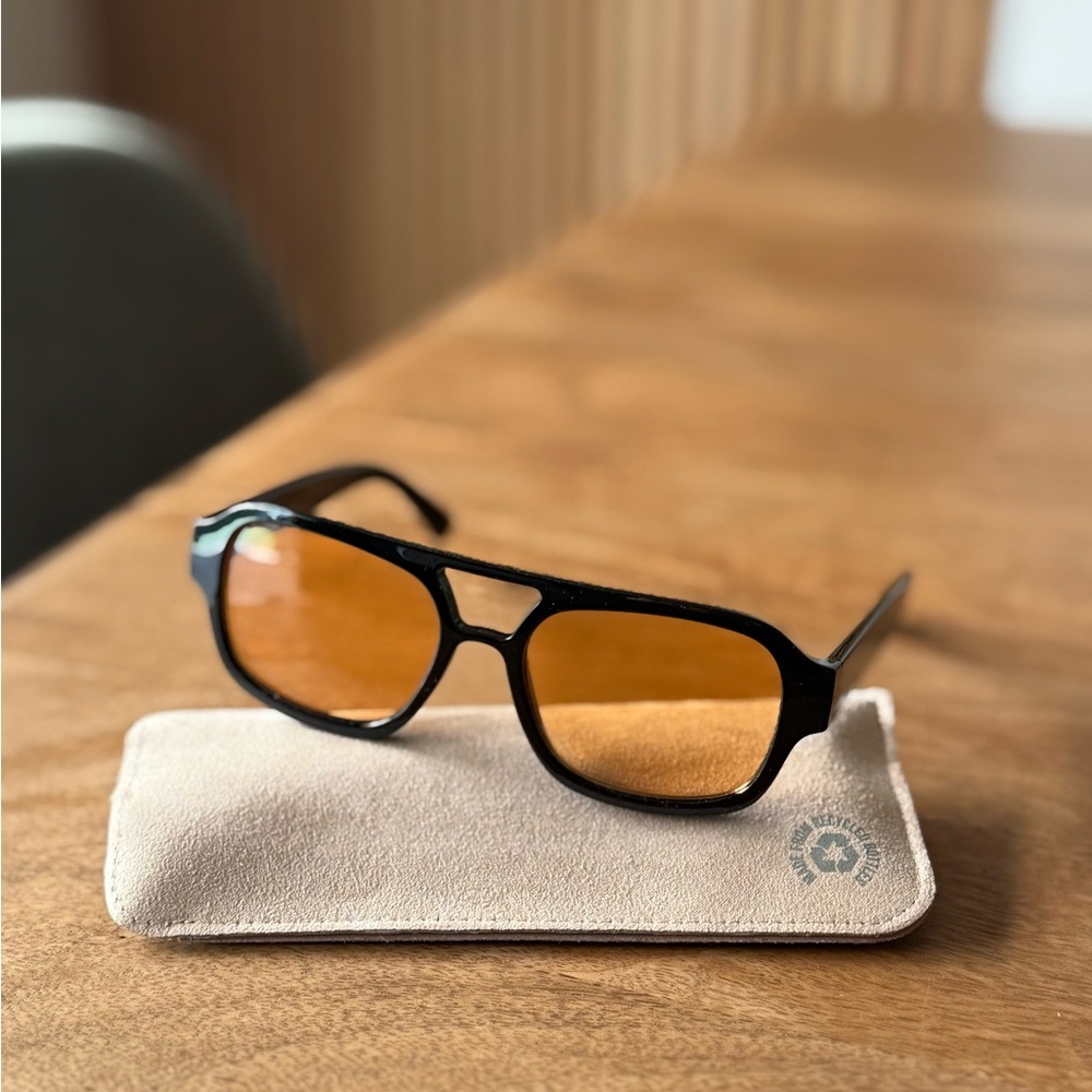 NEW!!! Black and Orange Sunglasses